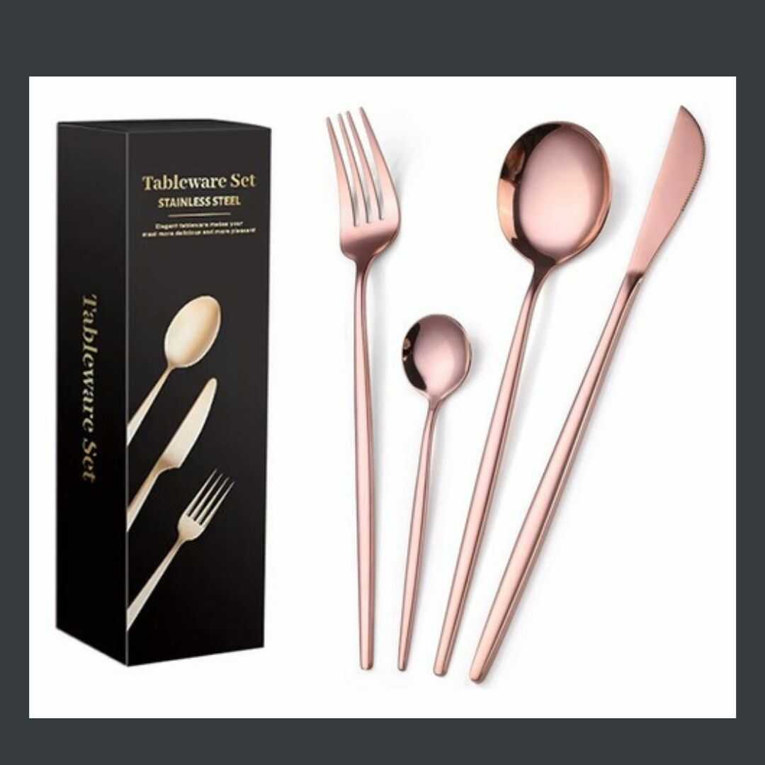 Super Promoción de Set Cubiertos en Acero Inoxidable x 24 Piezas