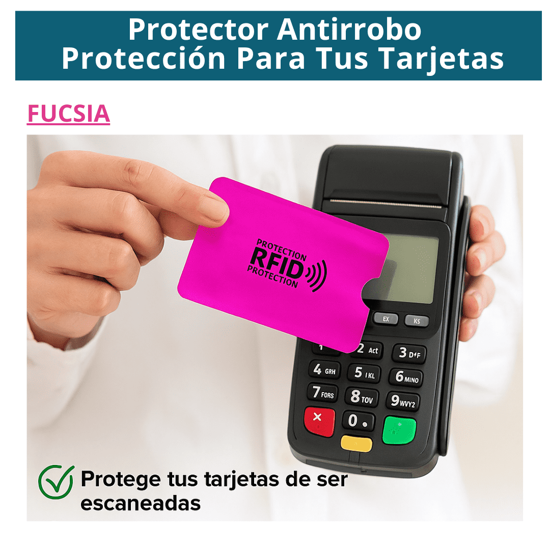Fundas Antirrobo RFID Seguridad para tus Tarjetas Débito y Crédito Kit x 6 Unidades