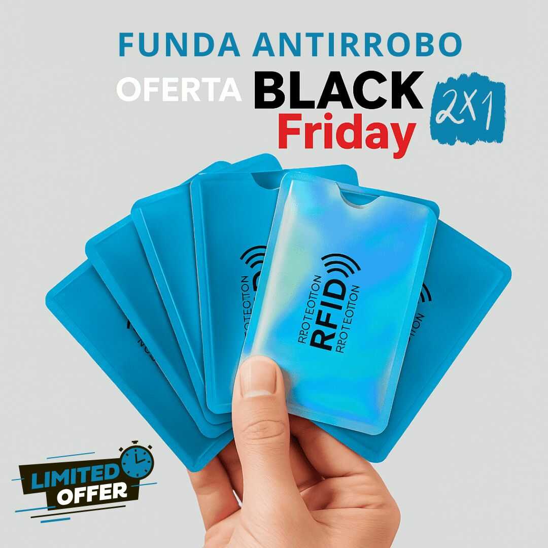 PROTECTORES ANTIRROBO RFID Kit x 6 fundas ¡Protege tus tarjetas HOY y Lleva un Kit completamente Gratis 🎉🎁