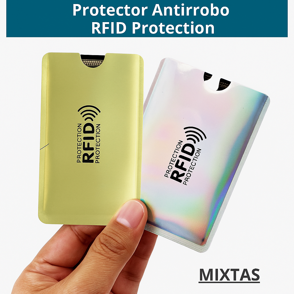 Fundas Antirrobo RFID Seguridad para tus Tarjetas Débito y Crédito Kit x 6 Unidades