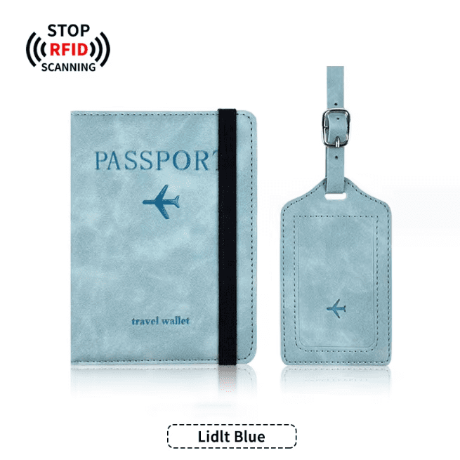 Billetera Portapasaporte con Tag para Maletas