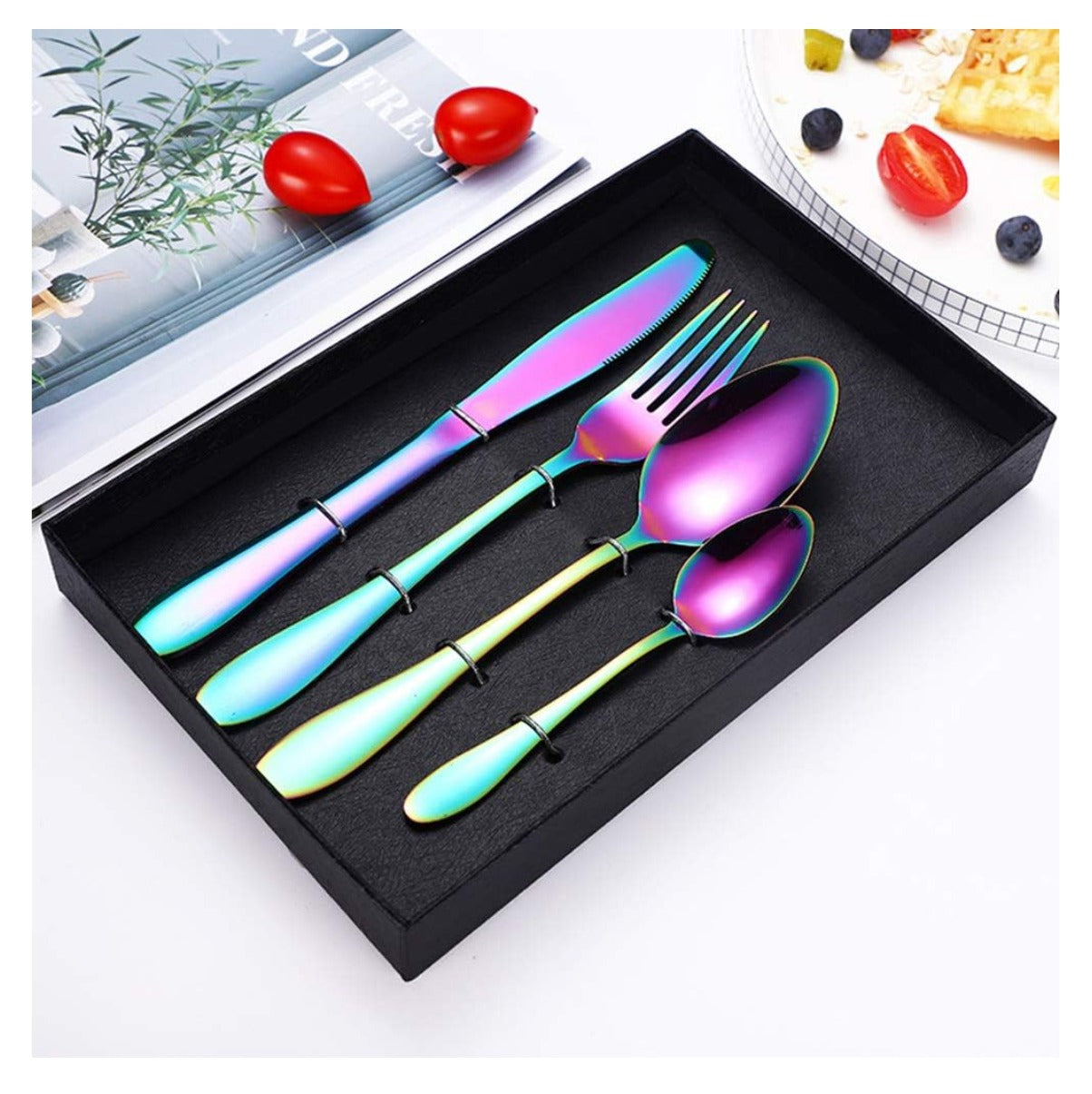 Super Promoción de Set Cubiertos en Acero Inoxidable x 24 Piezas