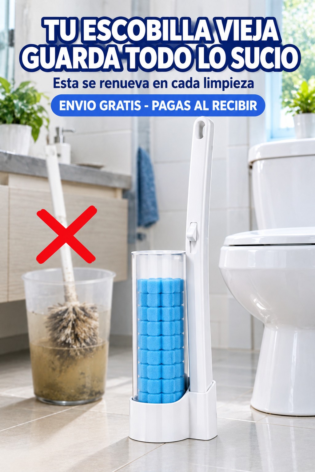 Tu escobilla vieja guarda todo lo sucio