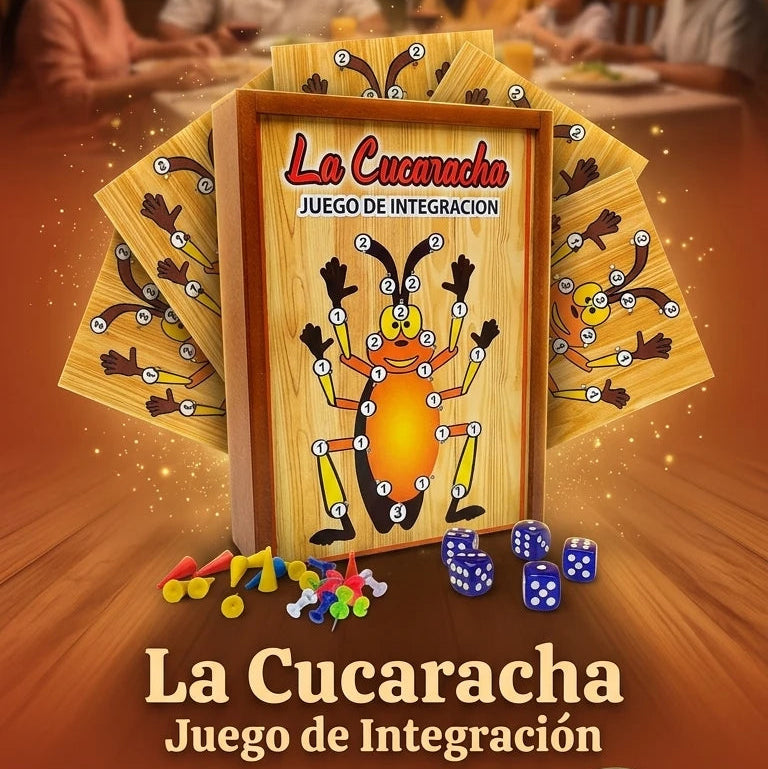 🔥Juego de Integración La Cucaracha - El juego que Une Familias🪳🎲