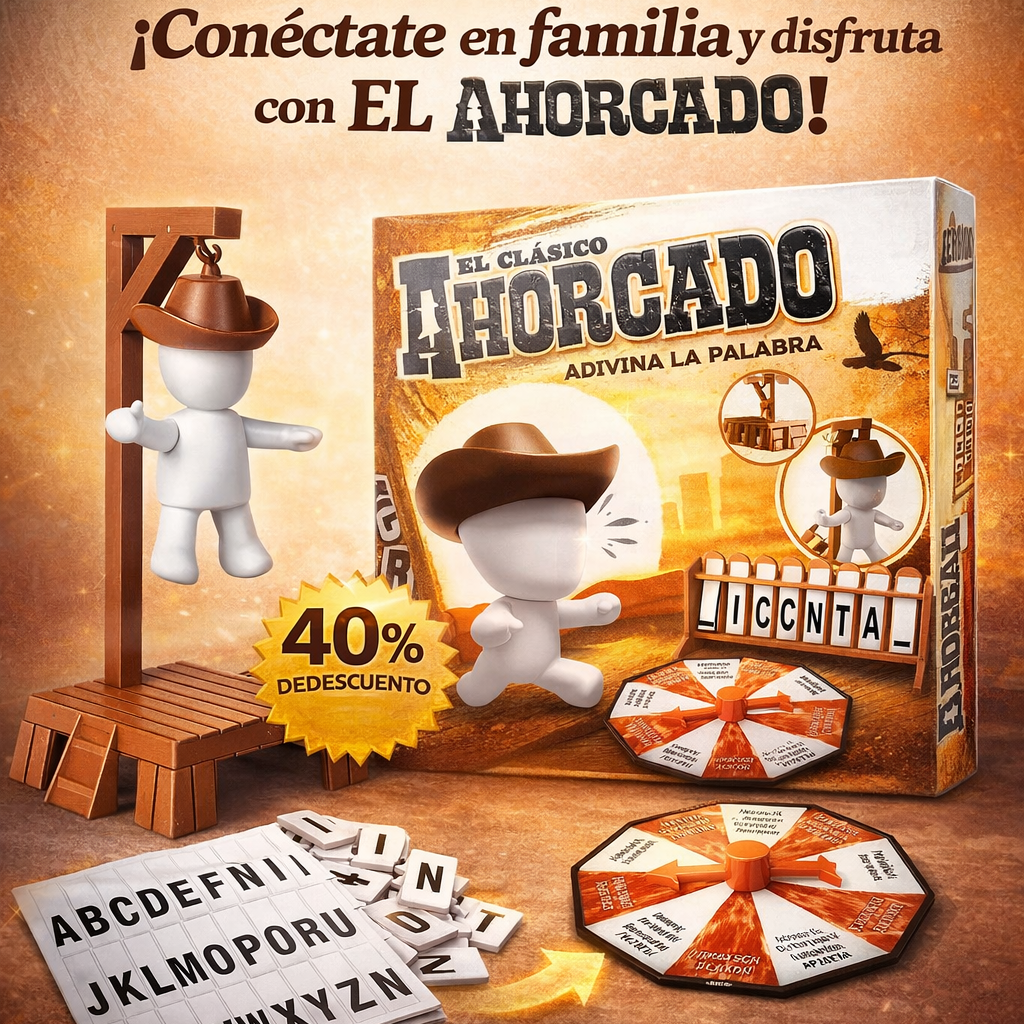 🎯 El Orginal Juego Ahorcado - un clásico para compartir en Familia¡ Oferta Flash⚡