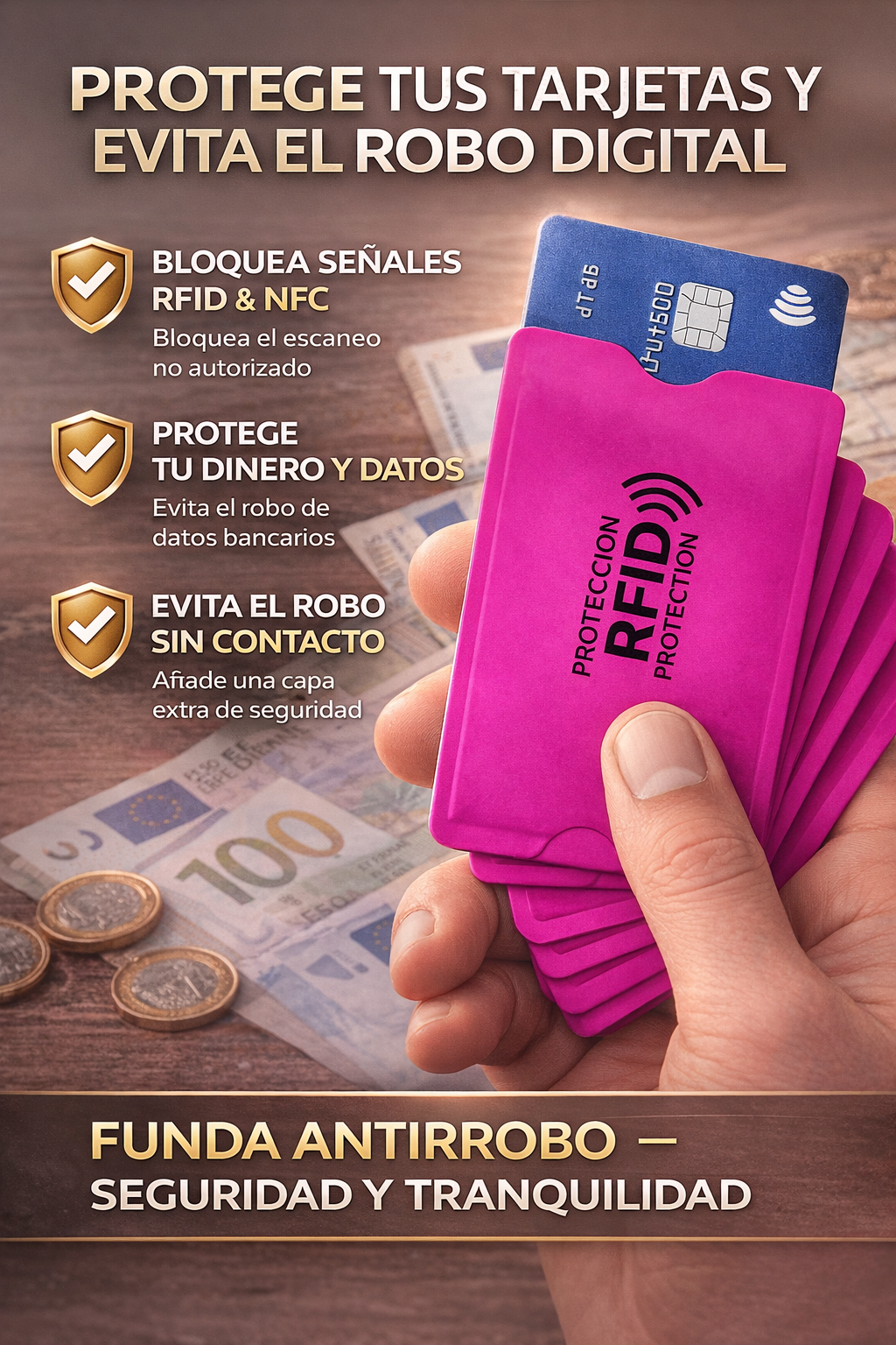 ⭐⭐PROTECTORES ANTIRROBO RFID ¡PROTEGE TUS TARJETAS HOY.⭐⭐🎁 ¡Llévate un Kit Adicional GRATIS! Promo 2x1 por Tiempo Limitado ⏳