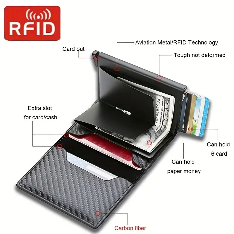 Billetera Antirrobo Con Seguridad RFID - Protege Tu Dinero