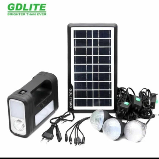 Kit Panel Solar con reflector bombillos y cargador