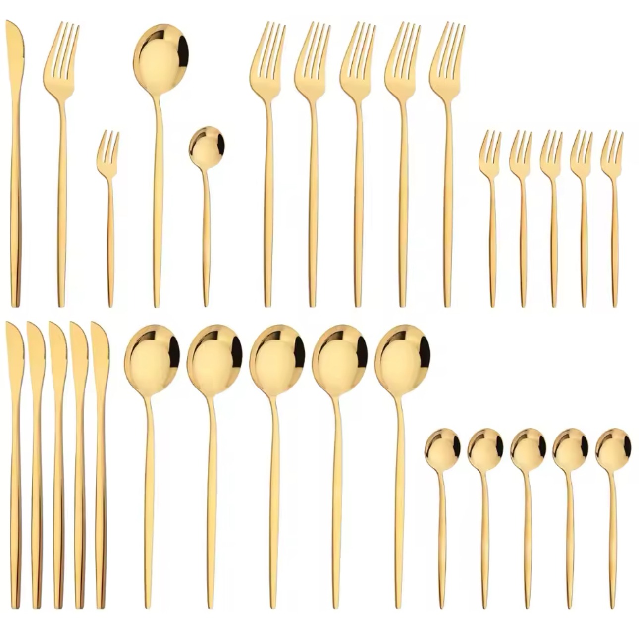 Set Cubiertos en Acero Inoxidable x 30 Piezas Oferta Especial Black Days