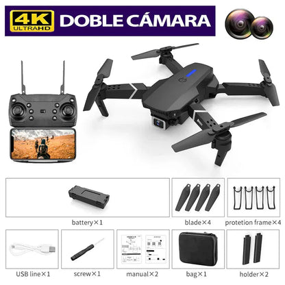Dron Mutifuncional Peglable Pro Max Con Cámara 4K UHD Gratis Estuche
