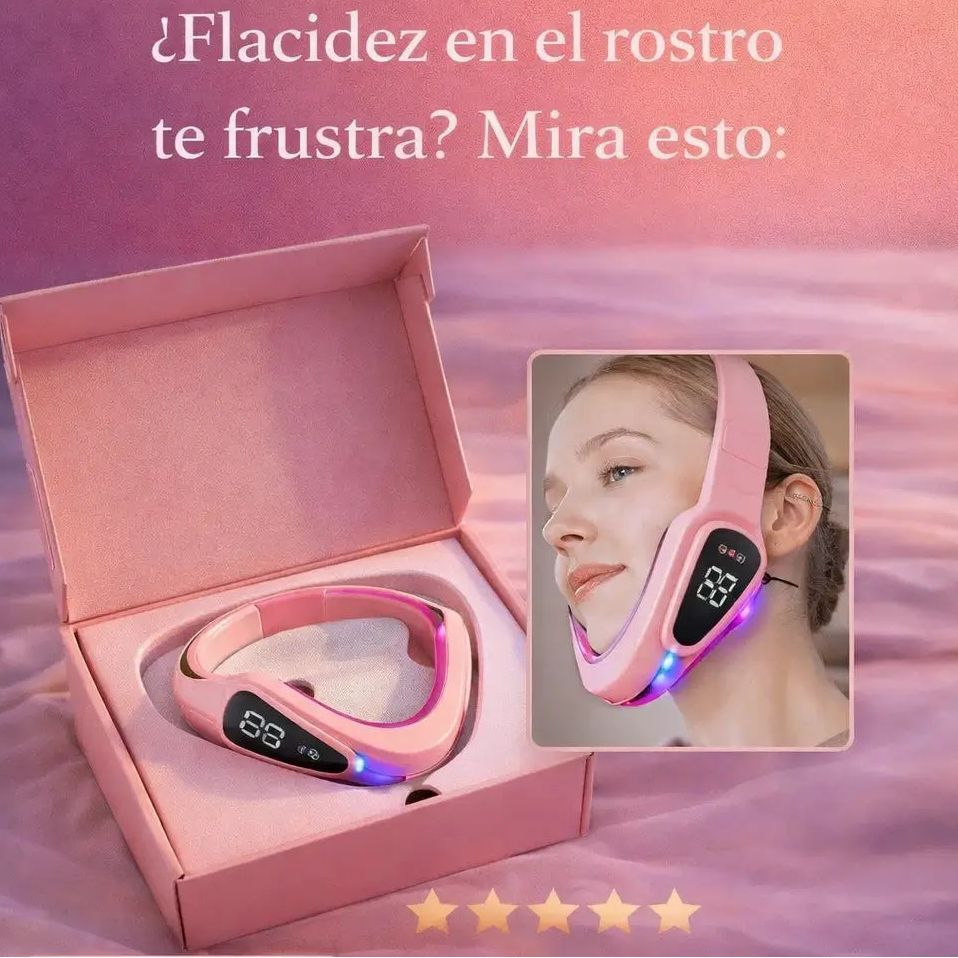 Dispositivo Reductor De Papada con Terapia de Fotones LED – Ideal para Lifting Facial, Moldeador y Adelgazamiento de papada