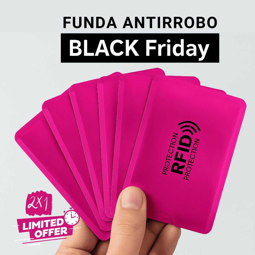 PROTECTORES ANTIRROBO RFID Kit x 6 fundas ¡Protege tus tarjetas HOY y Lleva un Kit completamente Gratis 🎉🎁