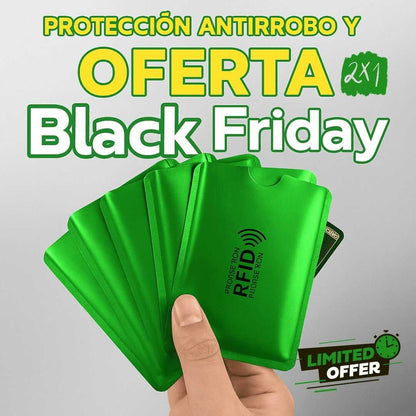 PROTECTORES ANTIRROBO RFID Kit x 6 fundas ¡Protege tus tarjetas HOY y Lleva un Kit completamente Gratis 🎉🎁