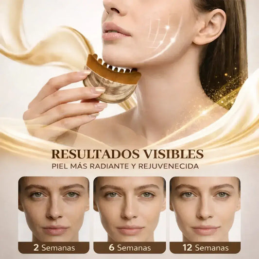 Cepillo facial de drenaje linfático con cerdas ultrasuaves y duraderas - Reduce la hinchazón matutina, activa la circulación y devuelve el glow natural a la piel