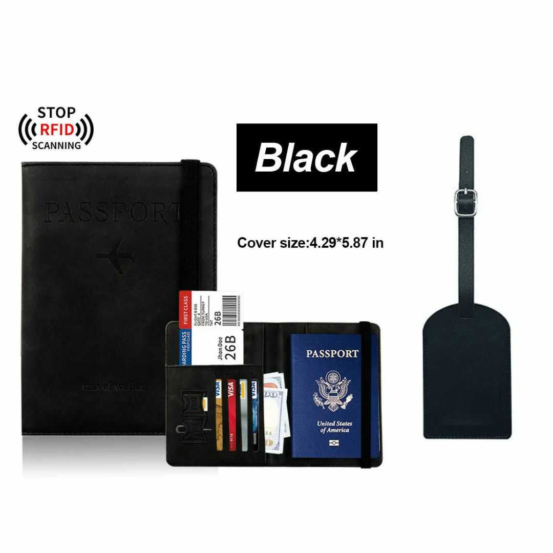 Billetera Portapasaporte con Tag para Maletas