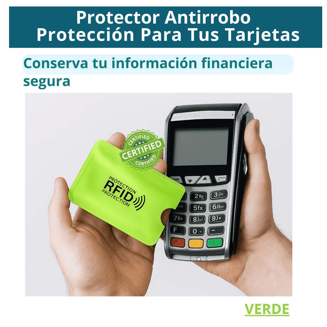Fundas Antirrobo RFID Seguridad para tus Tarjetas Débito y Crédito Kit x 6 Unidades