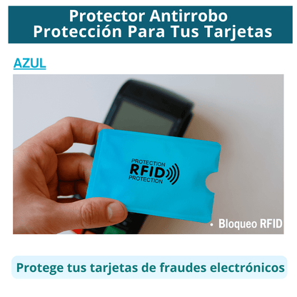 Fundas Antirrobo RFID Seguridad para tus Tarjetas Débito y Crédito Kit x 6 Unidades