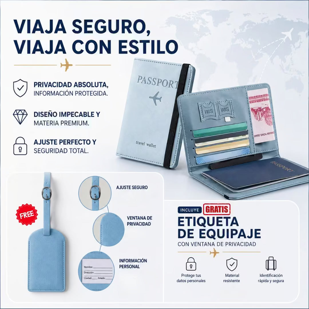 Billeteras Para Viajes + Marca-Maletas GRATIS