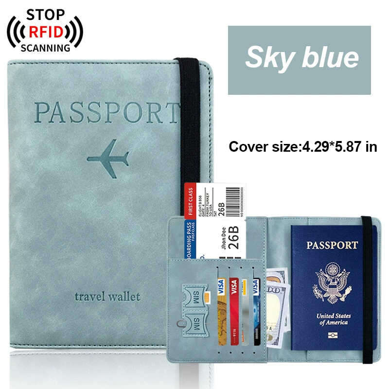 Billetera para viajes con Bloqueo RFID