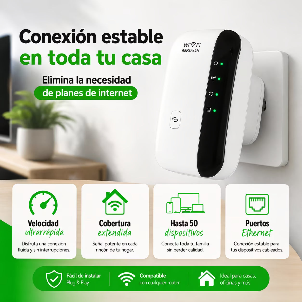 Amplificador Wifi de Alto alcance