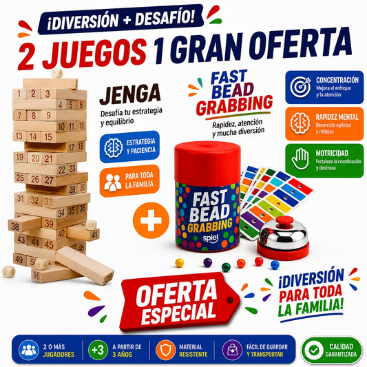 Mega oferta 2 Juegos a Precio de 1 - Color Line + Jenga