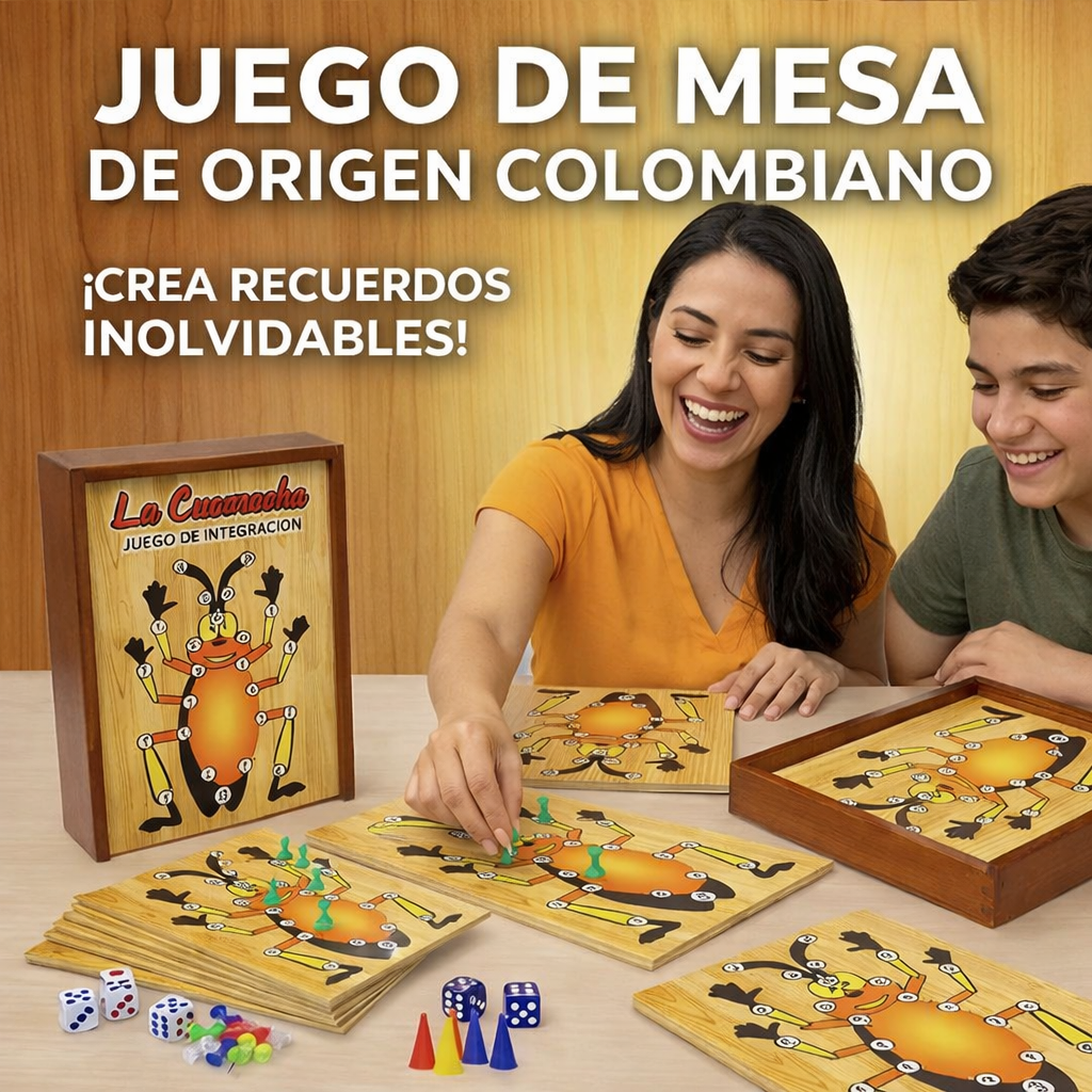 🔥Juego de Integración La Cucaracha - El juego que Une Familias🪳🎲
