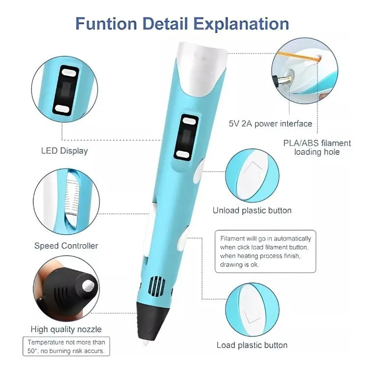 Lápiz 3D Mágico: ¡Transforma tus Ideas en Realidad!