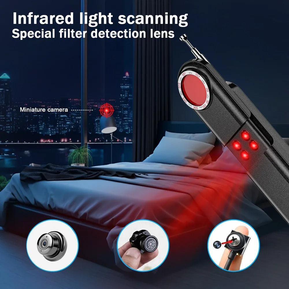 Detector de Camaras Microfonos GPS Ocultos