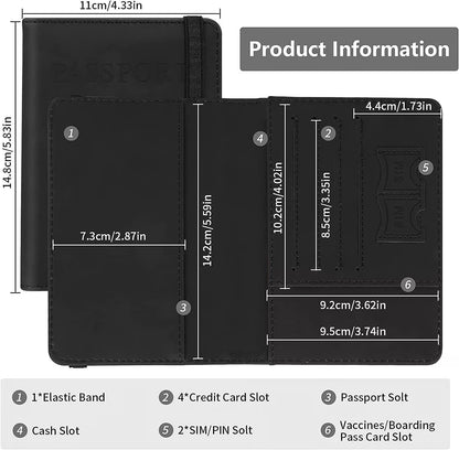 Billetera para viajes con Bloqueo RFID