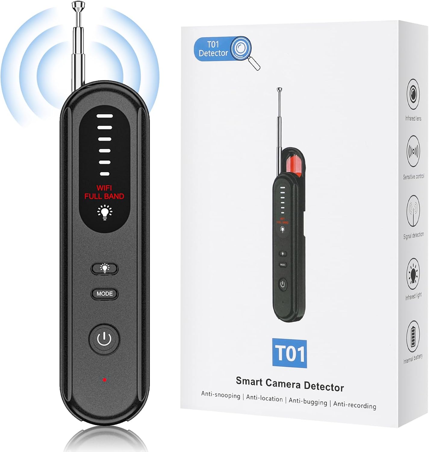 Detector de Camaras Microfonos GPS Ocultos