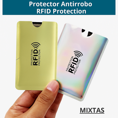 Fundas Antirrobo RFID Seguridad para tus Tarjetas Débito y Crédito Kit x 6 Unidades
