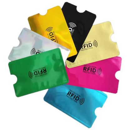 Fundas Antirrobo RFID Seguridad para tus Tarjetas Débito y Crédito Kit x 6 Unidades