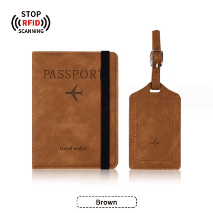Billetera Portapasaporte con Tag para Maletas