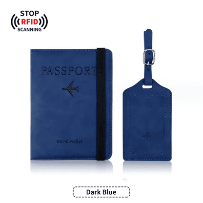Billetera Portapasaporte con Tag para Maletas