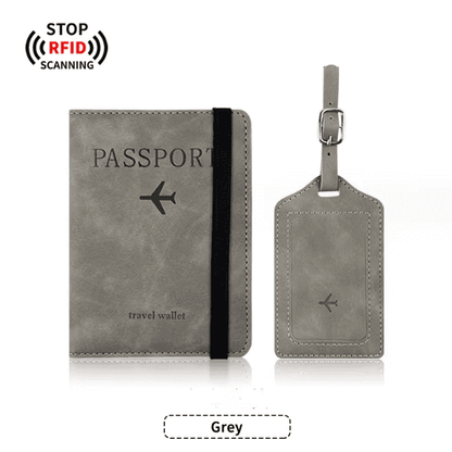 Billetera Portapasaporte con Tag para Maletas