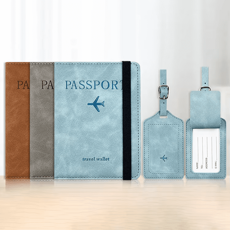 Billetera Portapasaporte con Tag para Maletas