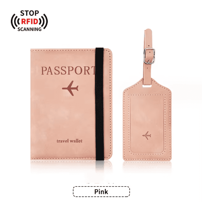 Billetera Portapasaporte con Tag para Maletas