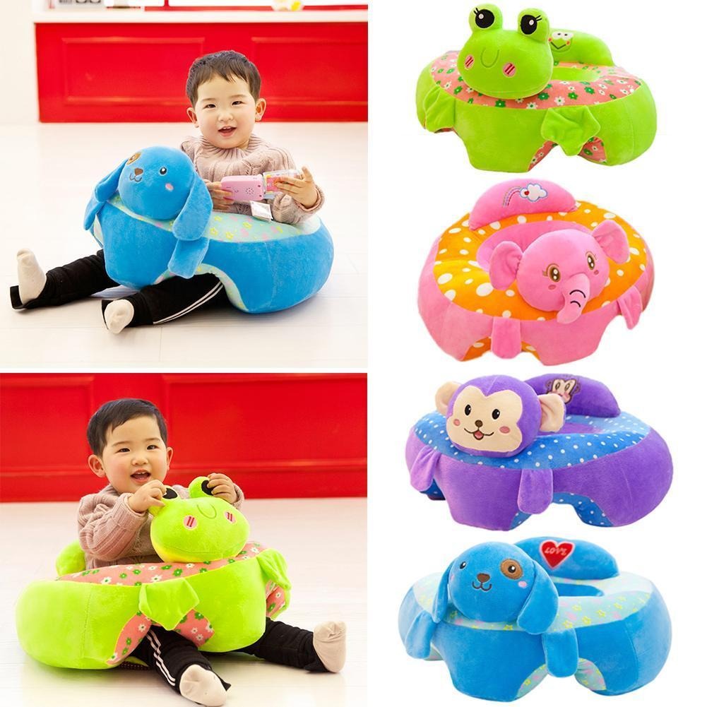🍼 Asiento de Bebé para Aprender a Sentarse con Felpa Hipoalergénica Suave 👣