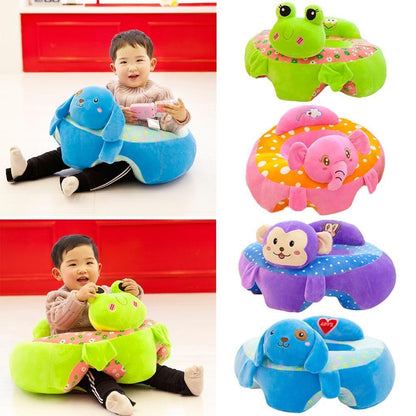 🍼 Asiento de Bebé para Aprender a Sentarse con Felpa Hipoalergénica Suave 👣