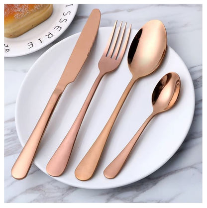 Super Promoción de Set Cubiertos en Acero Inoxidable x 24 Piezas