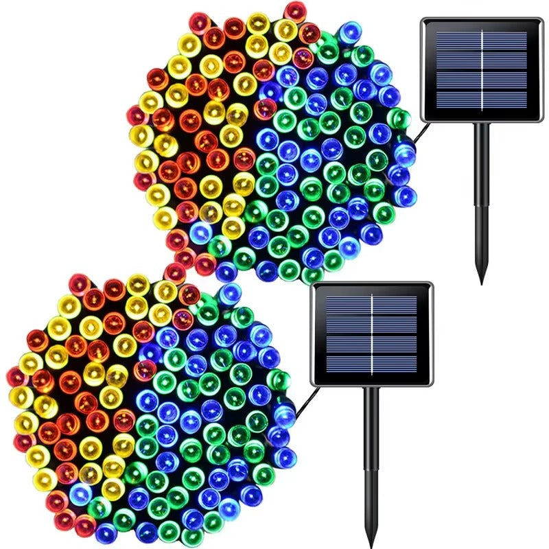 🎄✨ ¡OFERTA BLACK FRIDAY! LLEVA 2x1  EN LUCES LED CON PANEL SOLAR 🎁