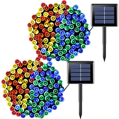 🎄✨ ¡OFERTA BLACK FRIDAY! LLEVA 2x1  EN LUCES LED CON PANEL SOLAR 🎁