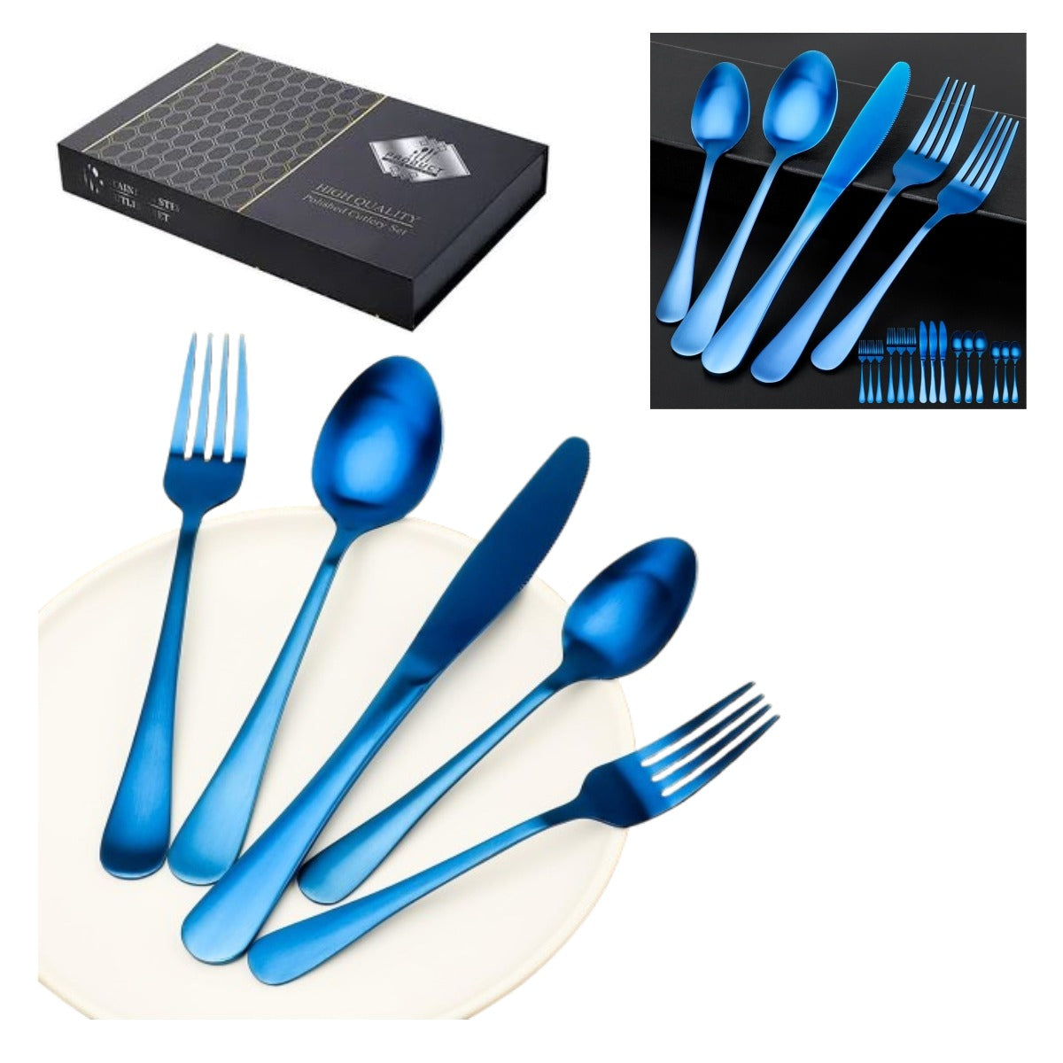 Super Promoción de Set Cubiertos en Acero Inoxidable x 24 Piezas