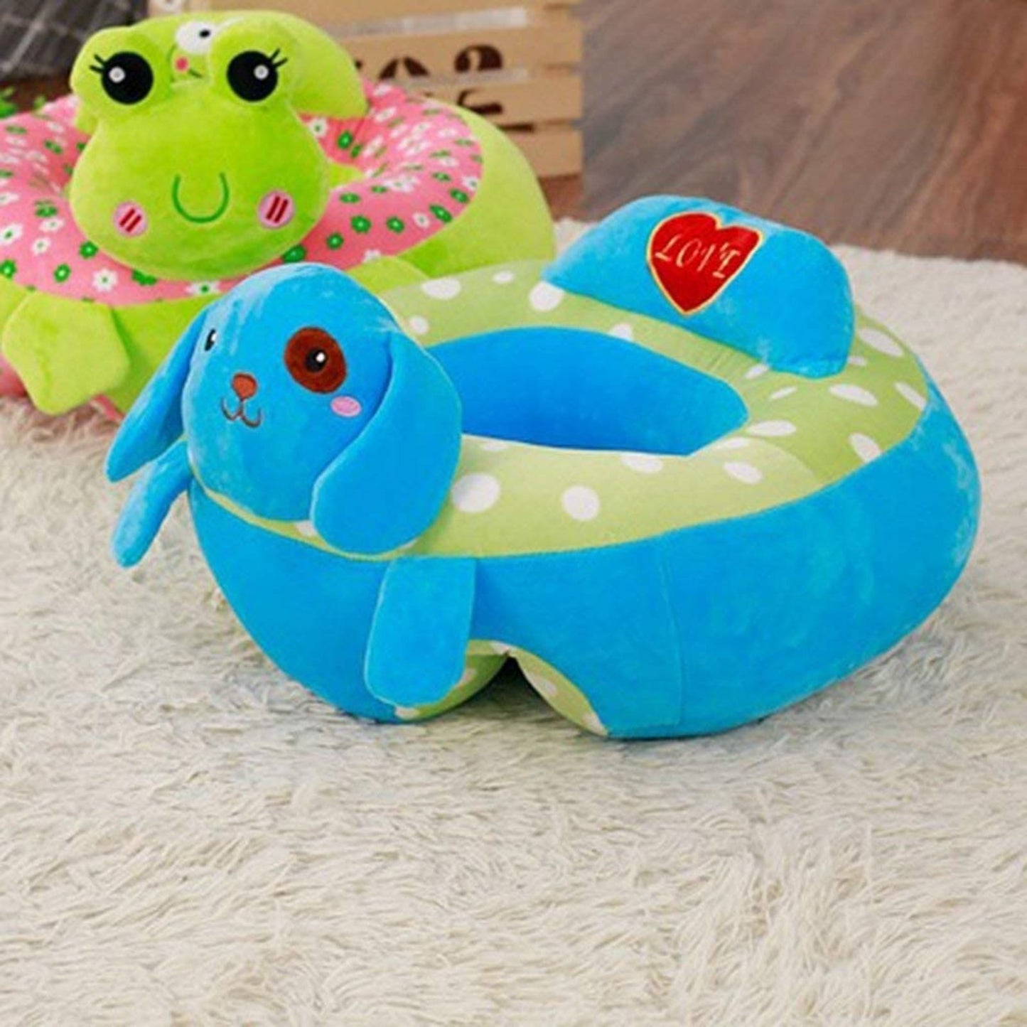 🍼 Asiento de Bebé para Aprender a Sentarse con Felpa Hipoalergénica Suave 👣