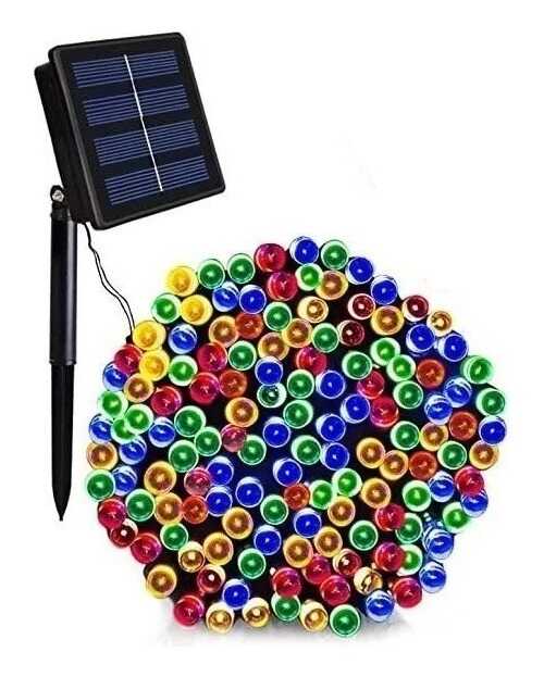 200 Luces LED Navideñas Con Panel Solar Con 50% OFF por Black Friday - Gratis Serúm de Ácido Hialurónico Gold