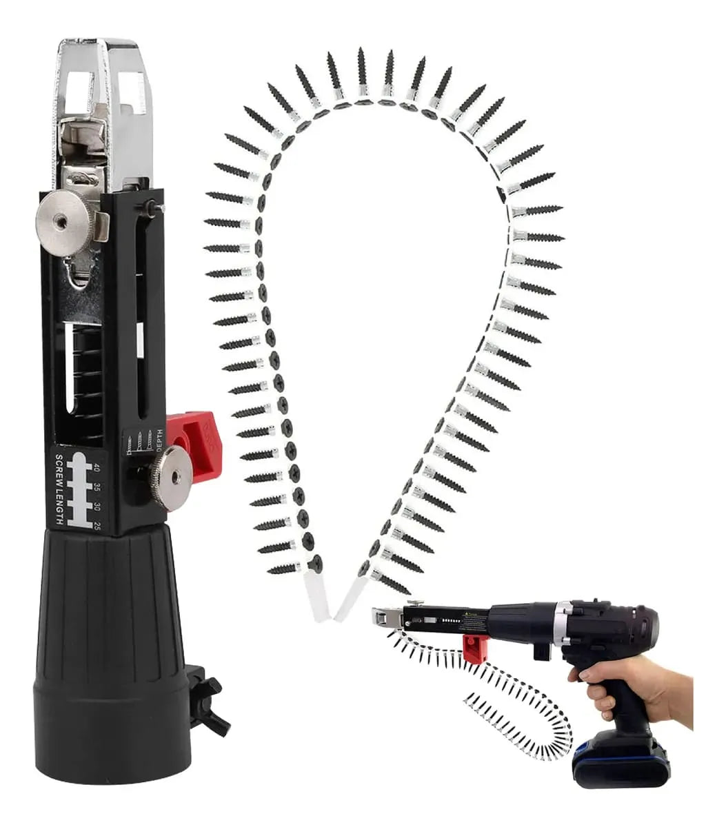Adaptador Pistola de Tornillos para Taladro - Ideal para Panel - Techos y Divisiones