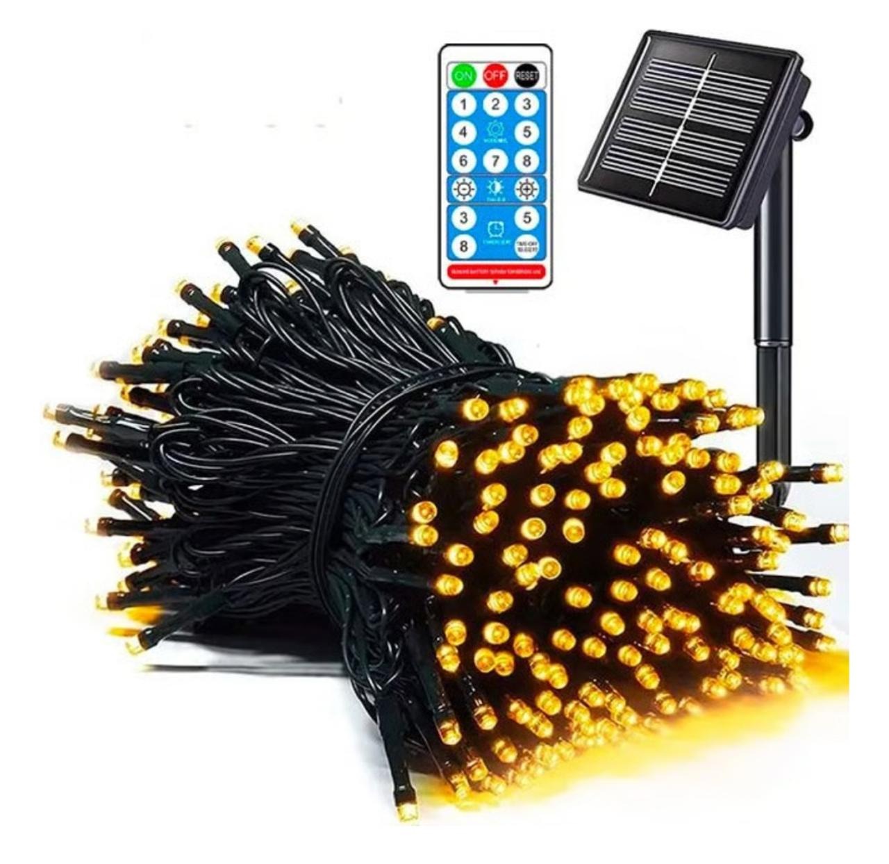 🎄✨ ¡OFERTA BLACK FRIDAY! LLEVA 2x1  EN LUCES LED CON PANEL SOLAR 🎁