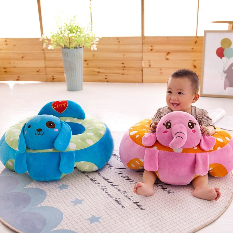 🍼 Asiento de Bebé para Aprender a Sentarse con Felpa Hipoalergénica Suave 👣
