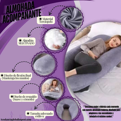 DreamNest® – Almohada de Embarazo 360°🌙