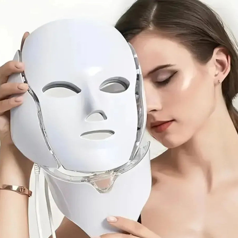Máscara de terapia de Luz Led para cara y cuello